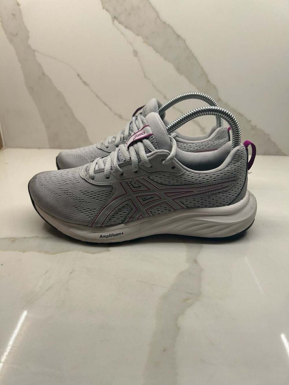 ASICS Women's GEL-Contend 9 Supportive Running Shoes Grey Purple (Size: 6.5)
